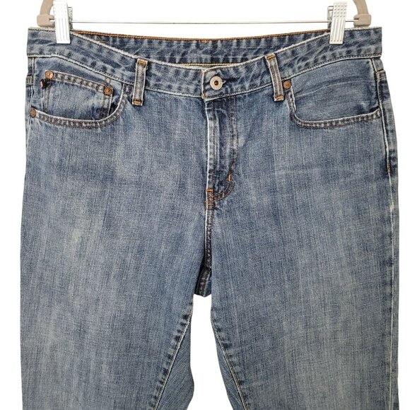 Polo Ralph Lauren Kelly Jean Womens Size 14 Blue Mid-Rise Bootcut Denim Jeans - Picture 5 of 10